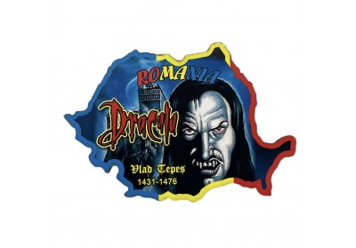 Magnet lemn harta Vlad Țepeș Dracula 3